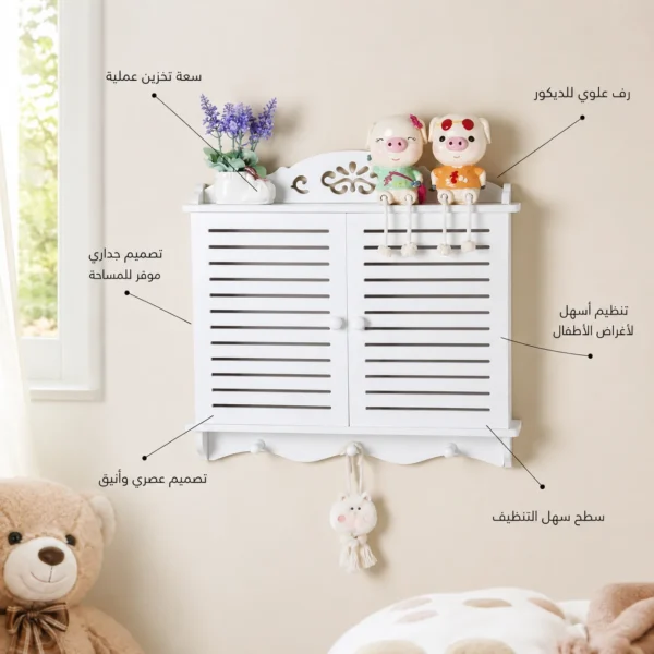 خزانة تنظيم وتعليق أطفال جدارية بتصميم ديكوري — image 3